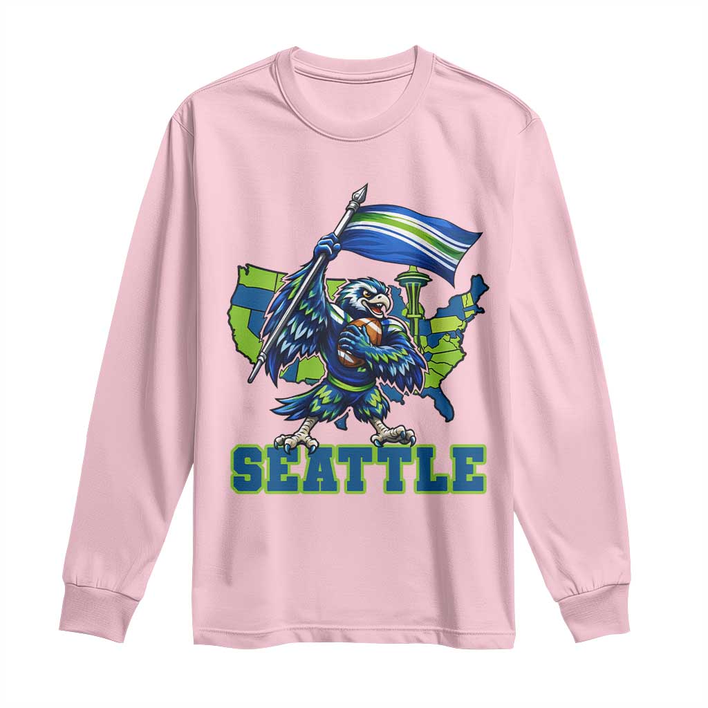 Pacific Northwest Football Pride Long Sleeve Shirt Seattle Fan TS12 Light Pink Print Your Wear