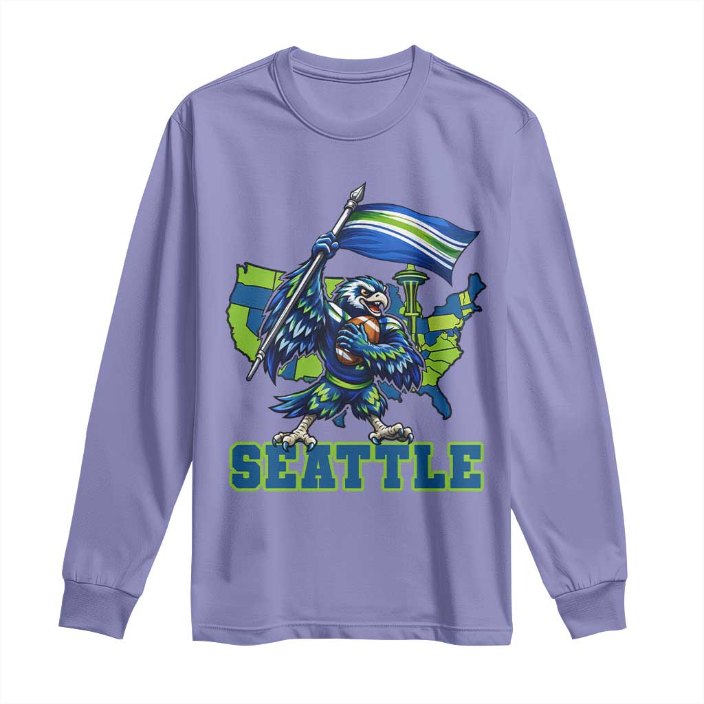 Pacific Northwest Football Pride Long Sleeve Shirt Seattle Fan TS12 Violet Print Your Wear