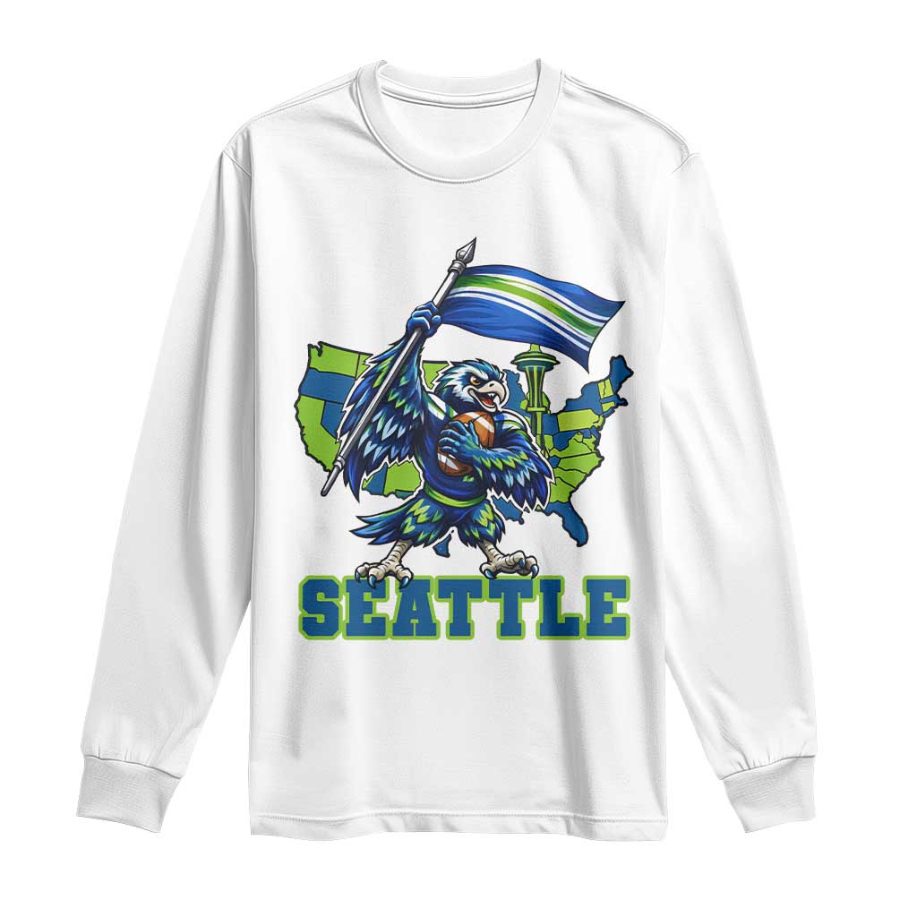 Pacific Northwest Football Pride Long Sleeve Shirt Seattle Fan TS12 White Print Your Wear