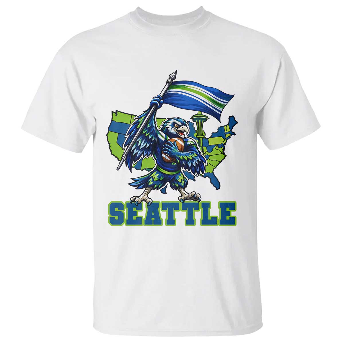 Pacific Northwest Football Pride T Shirt Seattle Fan TS12 White Print Your Wear