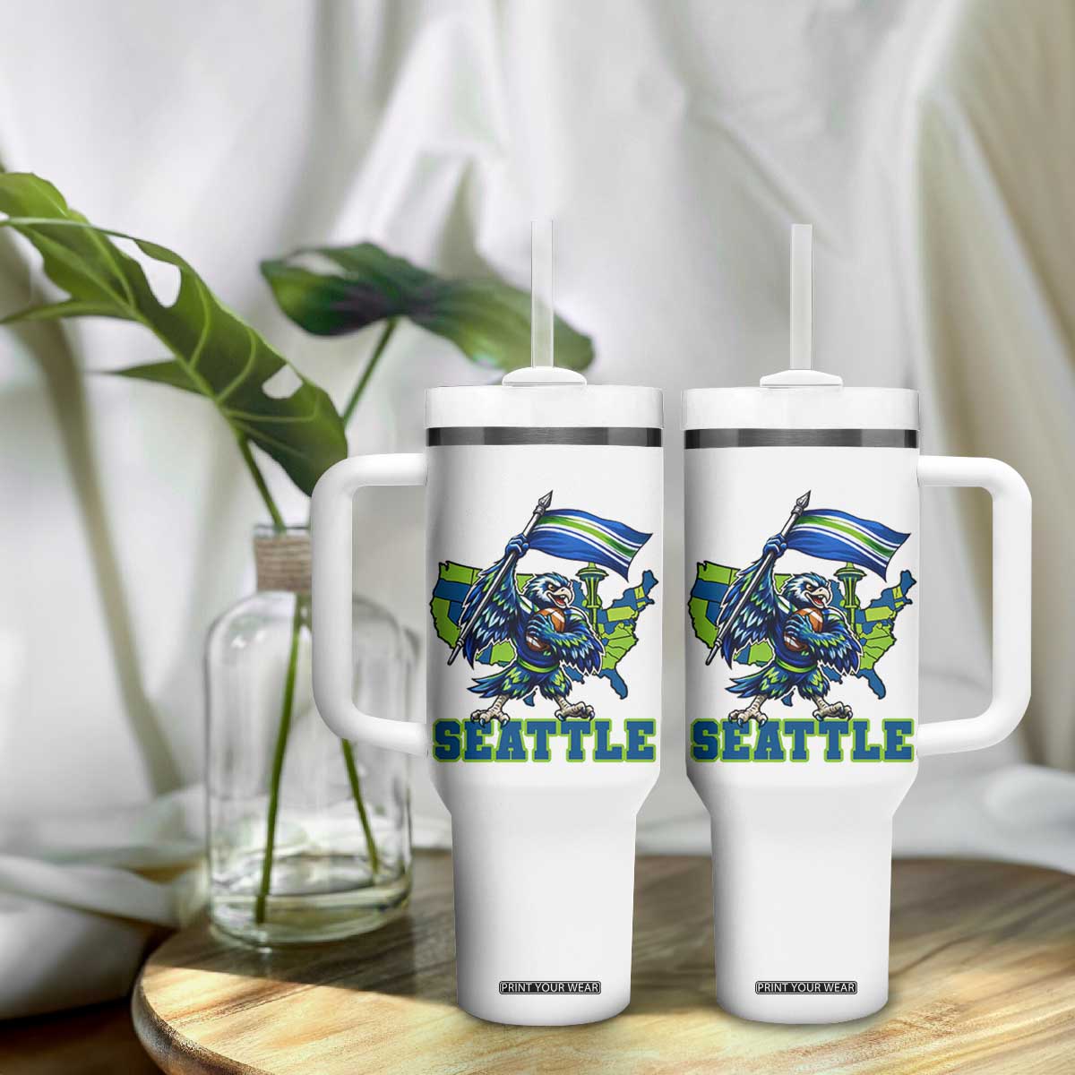 Pacific Northwest Football Pride Tumbler With Handle Seattle Fan TS12 Print Your Wear