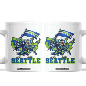 Pacific Northwest Football Pride Coffee Mug Seattle Fan TS12 White Print Your Wear