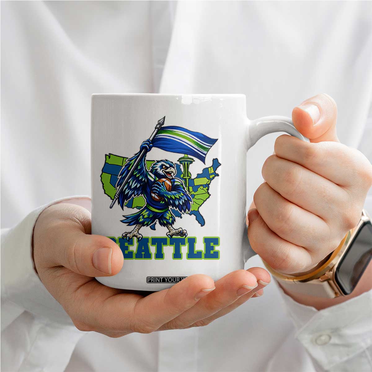 Pacific Northwest Football Pride Coffee Mug Seattle Fan TS12 Print Your Wear