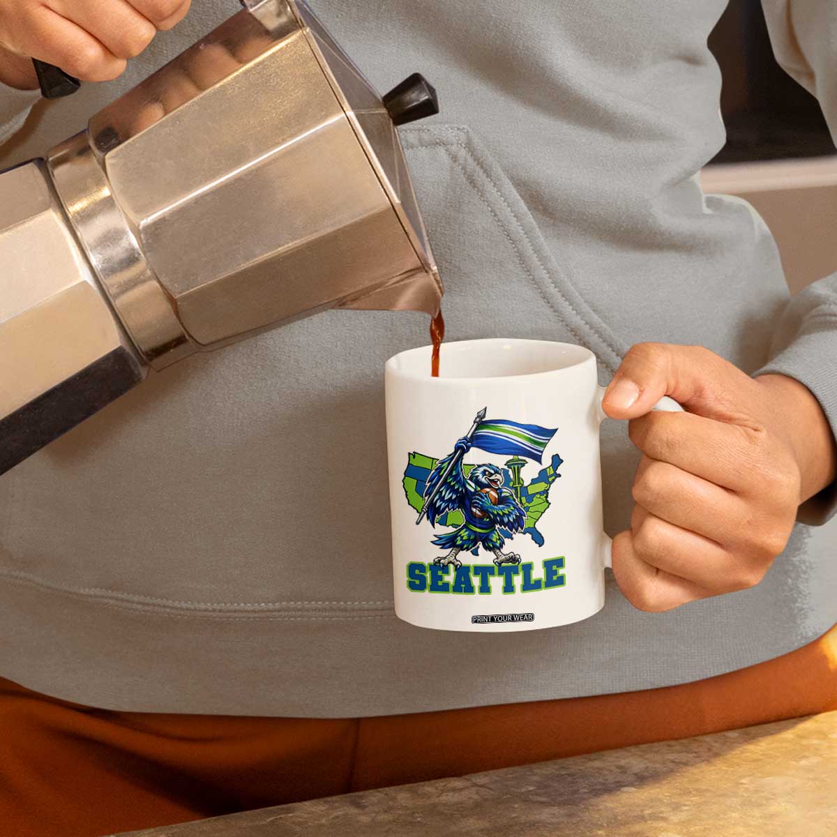 Pacific Northwest Football Pride Coffee Mug Seattle Fan TS12 Print Your Wear