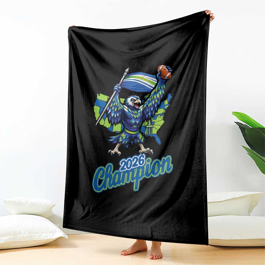 Pacific Northwest 2026 Champion Throw Blanket Football Fan Gift TS12 Print Your Wear