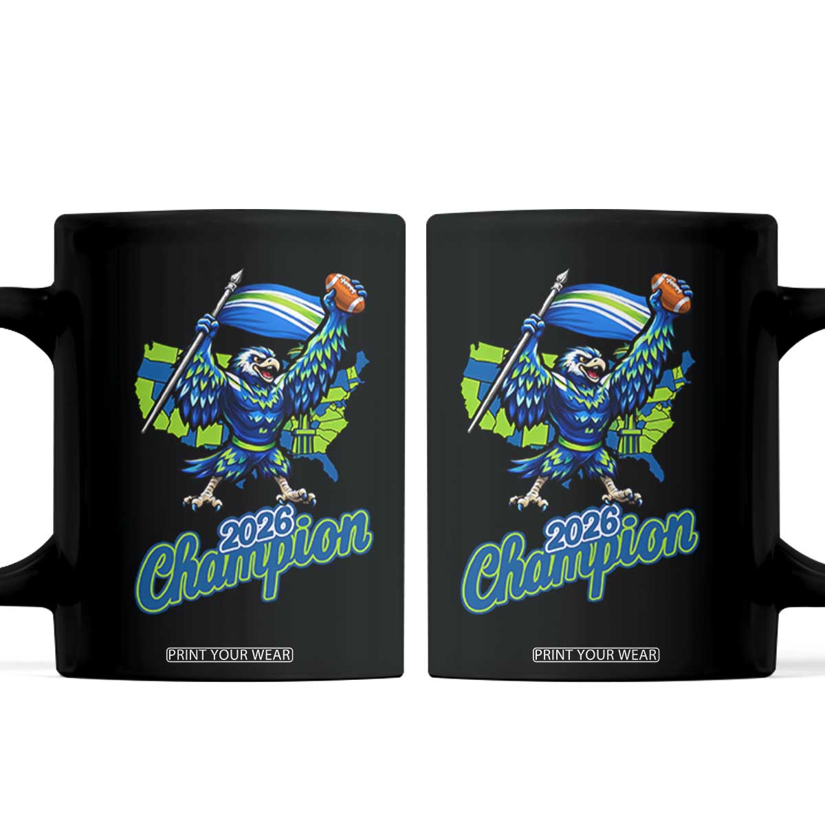 Pacific Northwest 2026 Champion Coffee Mug Football Fan Gift TS12 Black Print Your Wear