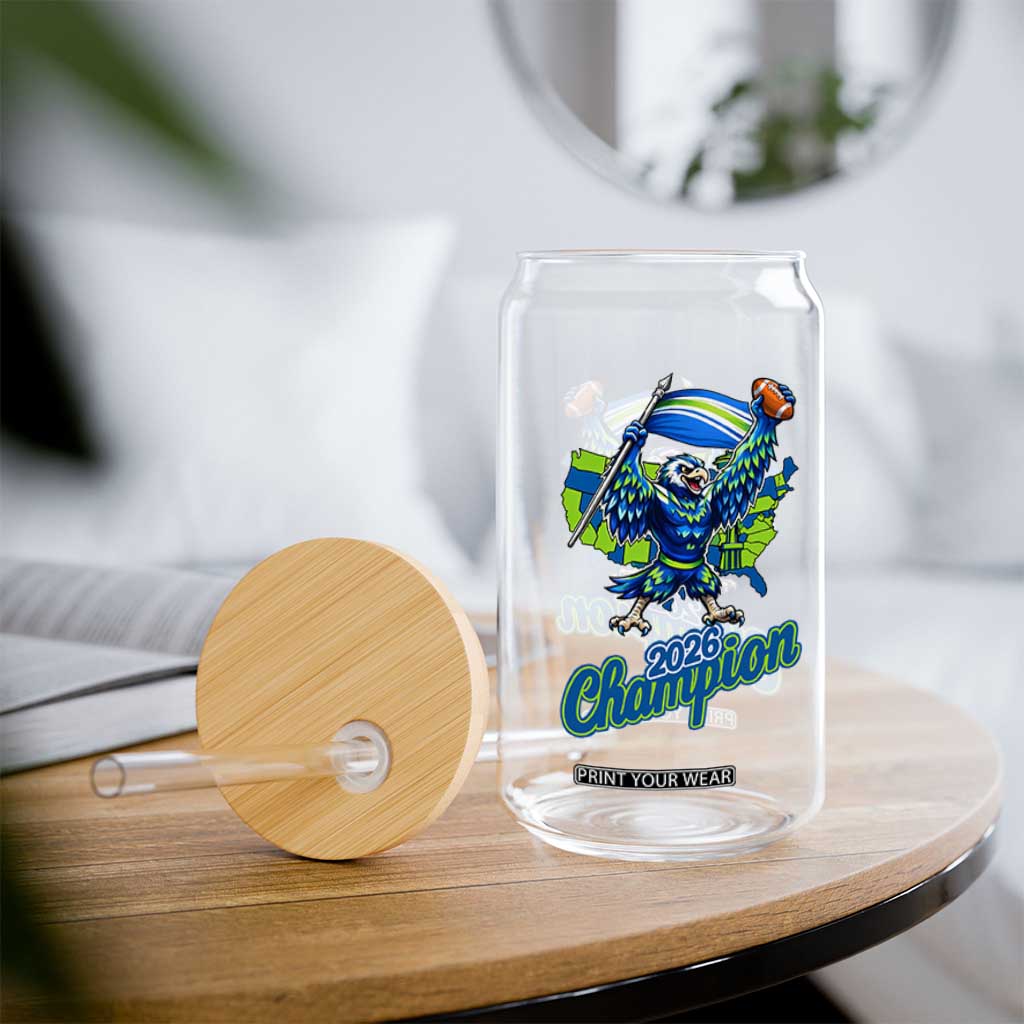 Pacific Northwest 2026 Champion Glass Can Football Fan Gift TS12 Print Your Wear