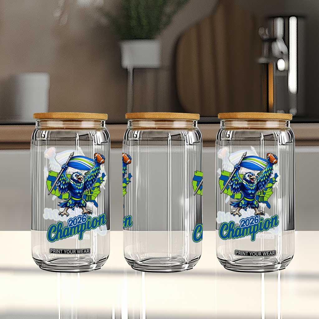 Pacific Northwest 2026 Champion Glass Can Football Fan Gift TS12 Print Your Wear