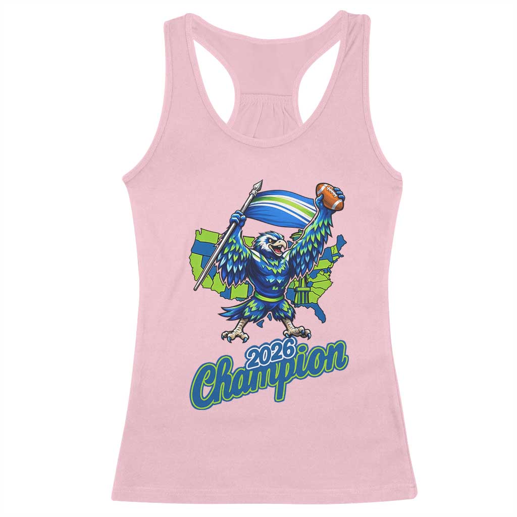 Pacific Northwest 2026 Champion Racerback Tank Top Football Fan Gift TS12 Light Pink Print Your Wear
