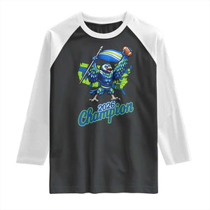 Pacific Northwest 2026 Champion Raglan Shirt Football Fan Gift TS12 Black White Print Your Wear