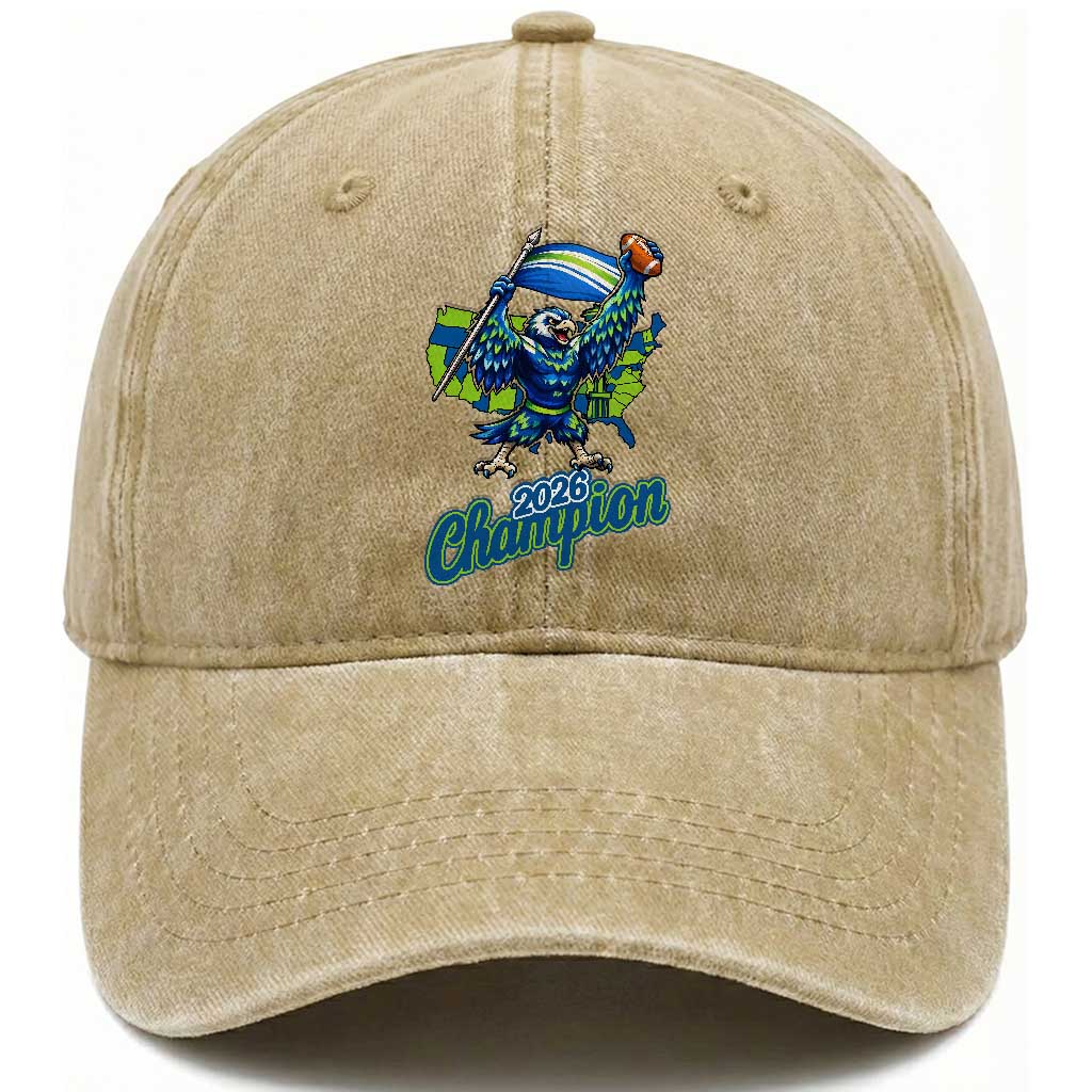 Pacific Northwest 2026 Champion Washed Cotton Baseball Cap Football Fan Gift TS12 Print Your Wear