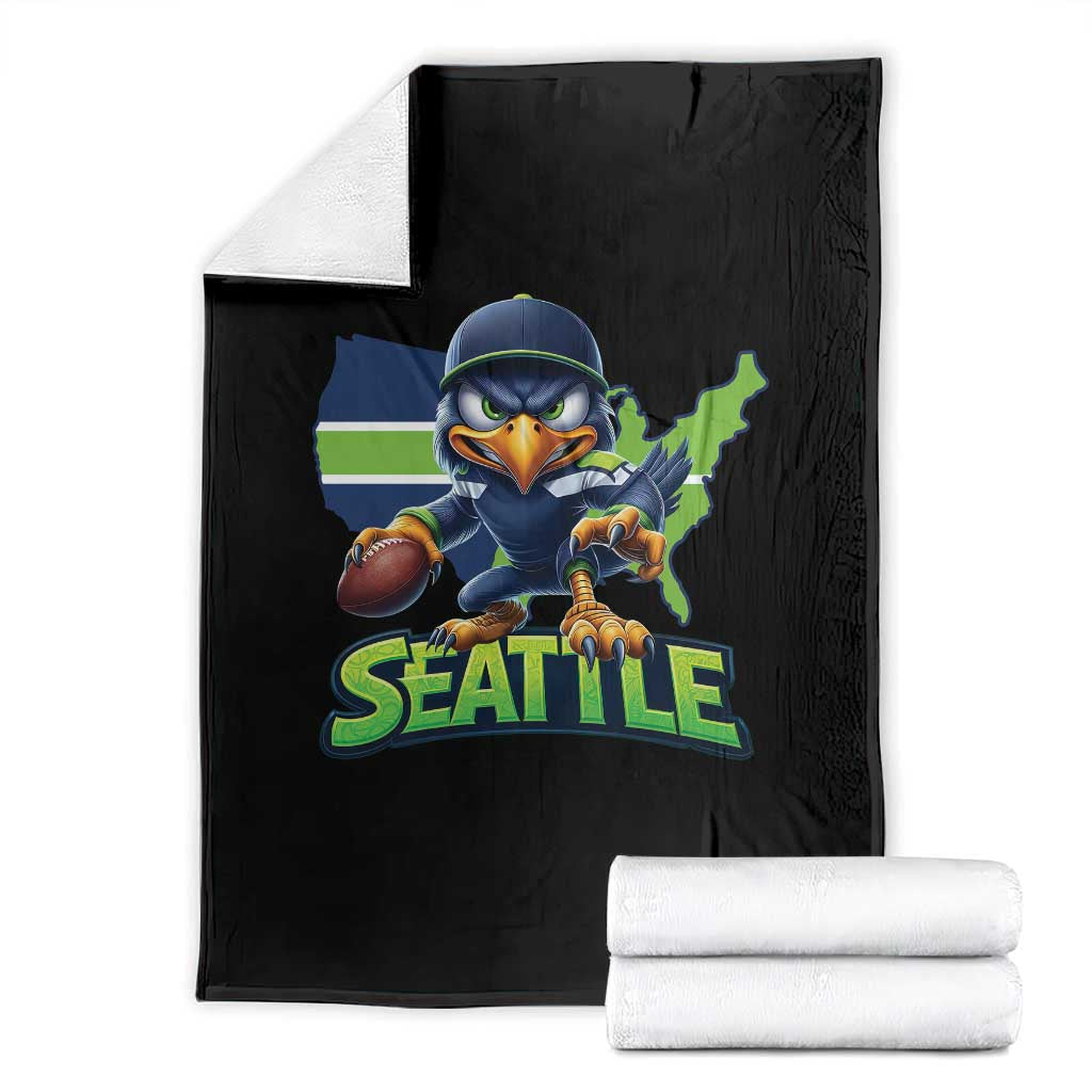 Seattle Fan Pride Throw Blanket Gift For Sports Lover TS12 Black Print Your Wear