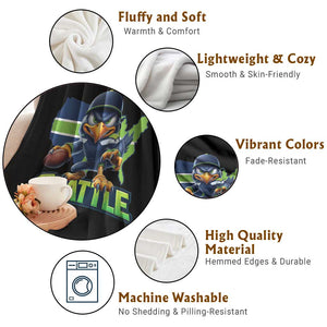 Seattle Fan Pride Throw Blanket Gift For Sports Lover TS12 Print Your Wear