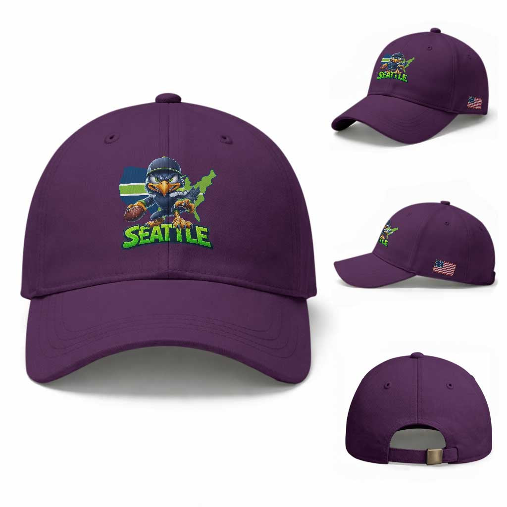 Seattle Fan Pride Baseball Cap Gift For Sports Lover TS12 Baseball Cap Universal Fit Purple Print Your Wear
