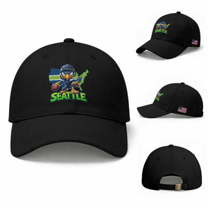 Seattle Fan Pride Baseball Cap Gift For Sports Lover TS12 Baseball Cap Universal Fit Black Print Your Wear
