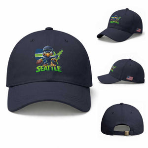 Seattle Fan Pride Baseball Cap Gift For Sports Lover TS12 Baseball Cap Universal Fit Navy Print Your Wear
