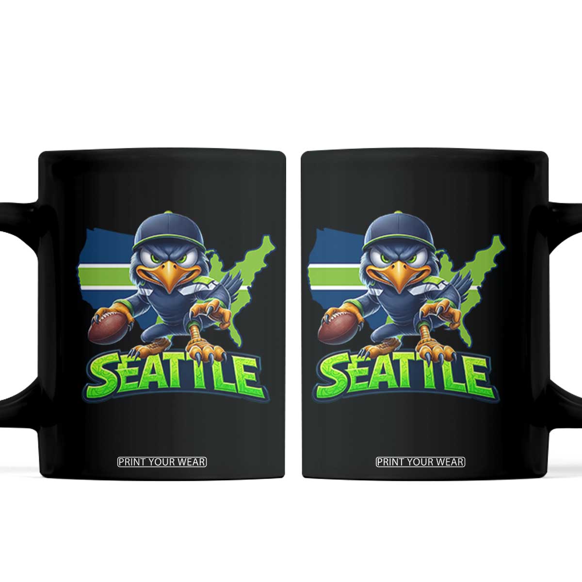 Seattle Fan Pride Coffee Mug Gift For Sports Lover TS12 Black Print Your Wear