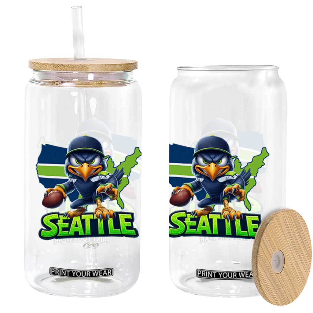Seattle Fan Pride Glass Can Gift For Sports Lover TS12 Print Your Wear