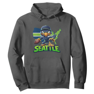 Seattle Fan Pride Hoodie Gift For Sports Lover TS12 Dark Heather Print Your Wear