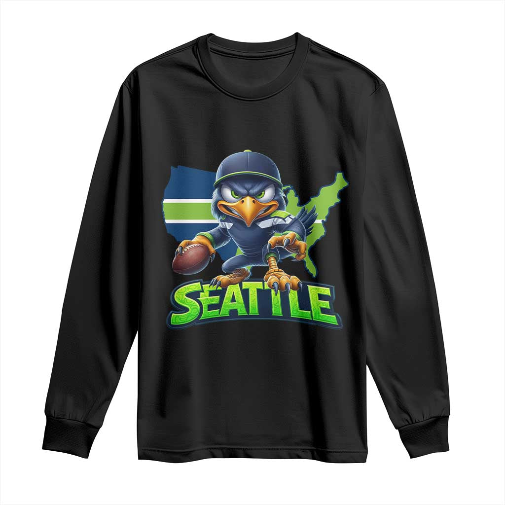 Seattle Fan Pride Long Sleeve Shirt Gift For Sports Lover TS12 Black Print Your Wear
