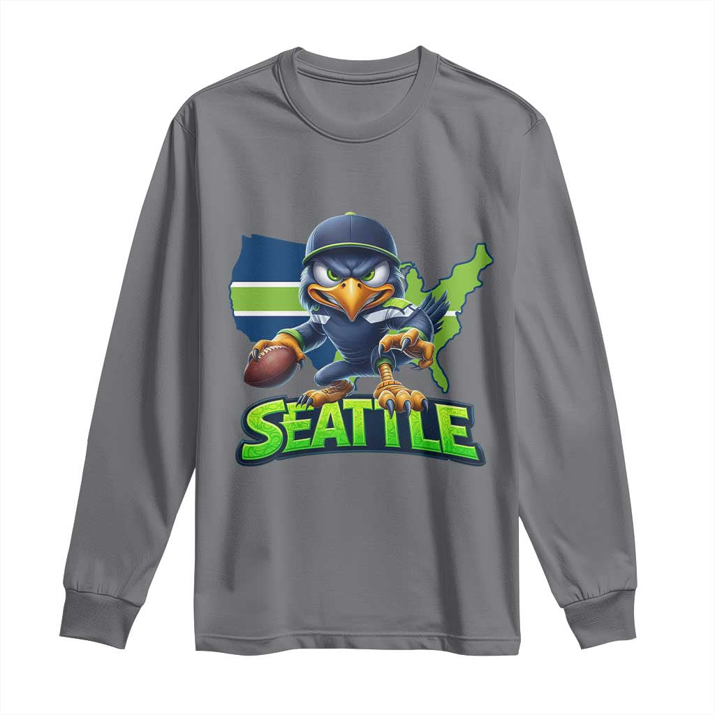 Seattle Fan Pride Long Sleeve Shirt Gift For Sports Lover TS12 Charcoal Print Your Wear