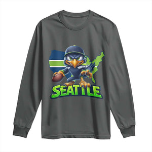 Seattle Fan Pride Long Sleeve Shirt Gift For Sports Lover TS12 Dark Heather Print Your Wear