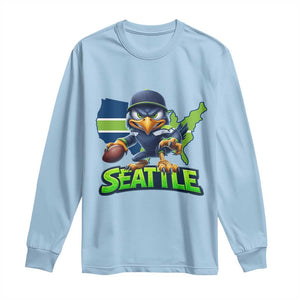 Seattle Fan Pride Long Sleeve Shirt Gift For Sports Lover TS12 Light Blue Print Your Wear