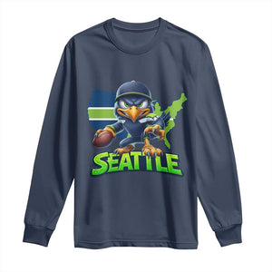Seattle Fan Pride Long Sleeve Shirt Gift For Sports Lover TS12 Navy Print Your Wear