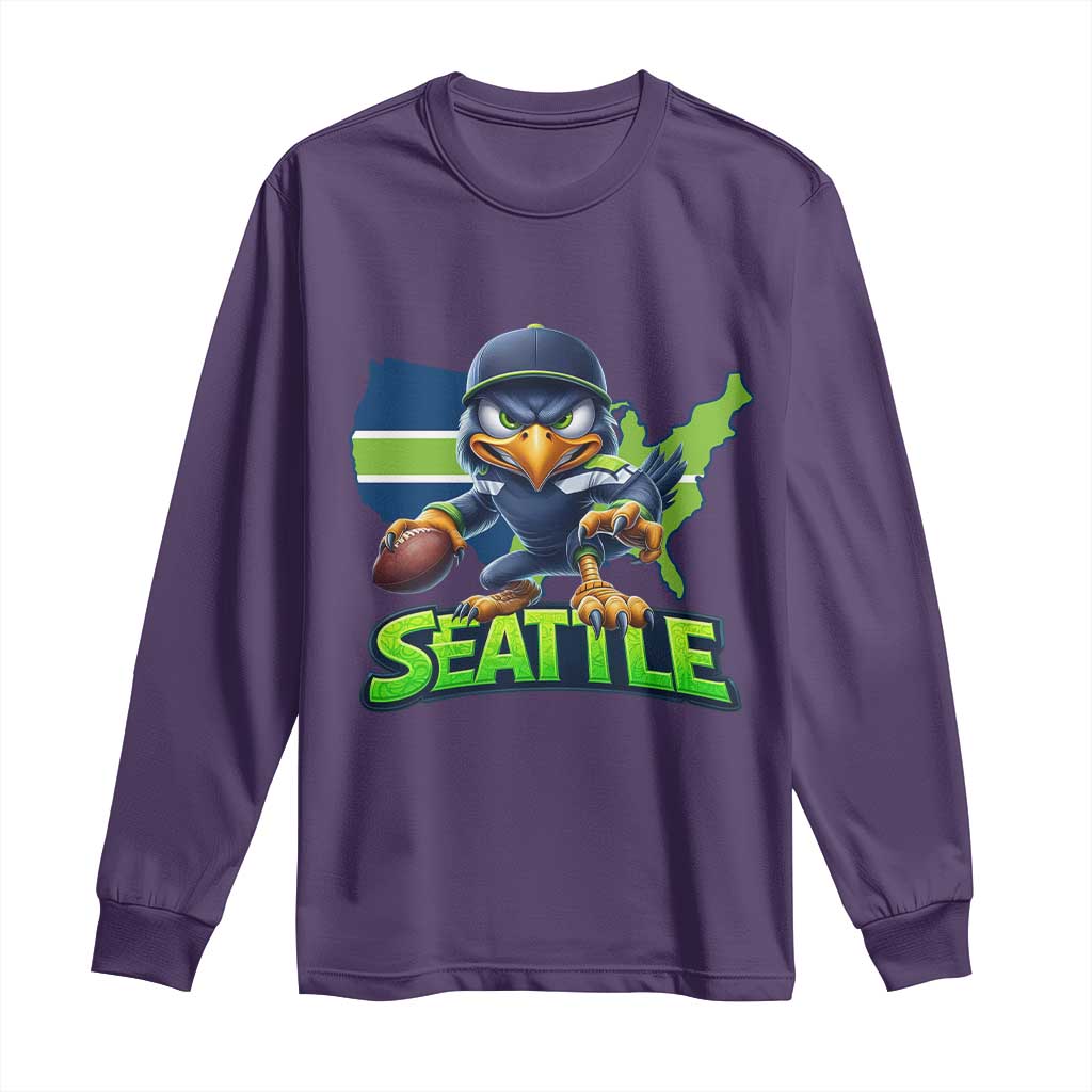 Seattle Fan Pride Long Sleeve Shirt Gift For Sports Lover TS12 Purple Print Your Wear