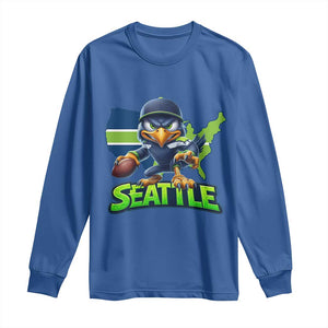 Seattle Fan Pride Long Sleeve Shirt Gift For Sports Lover TS12 Royal Blue Print Your Wear