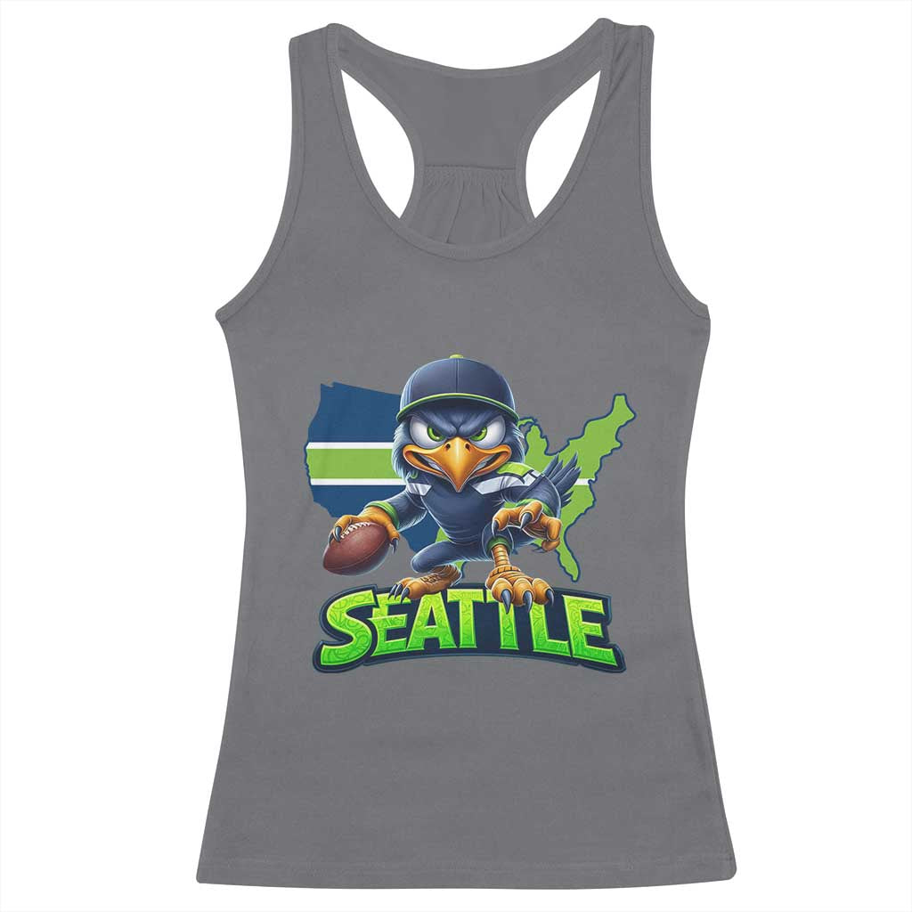 Seattle Fan Pride Racerback Tank Top Gift For Sports Lover TS12 Charcoal Print Your Wear