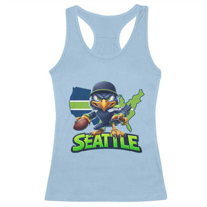Seattle Fan Pride Racerback Tank Top Gift For Sports Lover TS12 Light Blue Print Your Wear