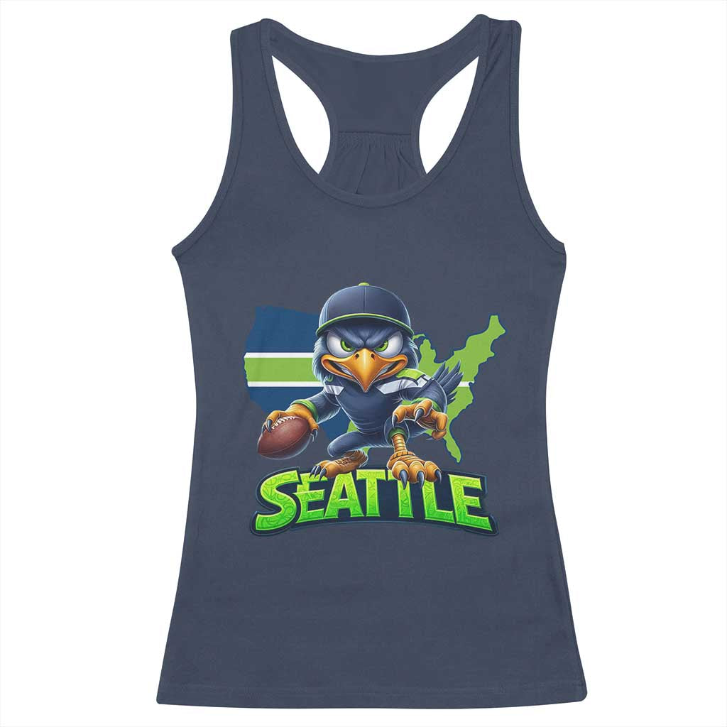 Seattle Fan Pride Racerback Tank Top Gift For Sports Lover TS12 Navy Print Your Wear