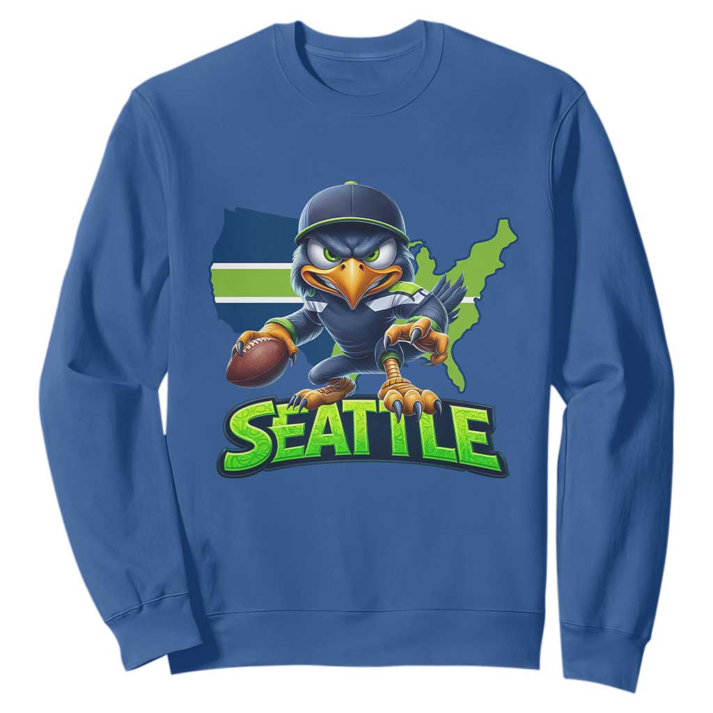 Seattle Fan Pride Sweatshirt Gift For Sports Lover TS12 Royal Blue Print Your Wear