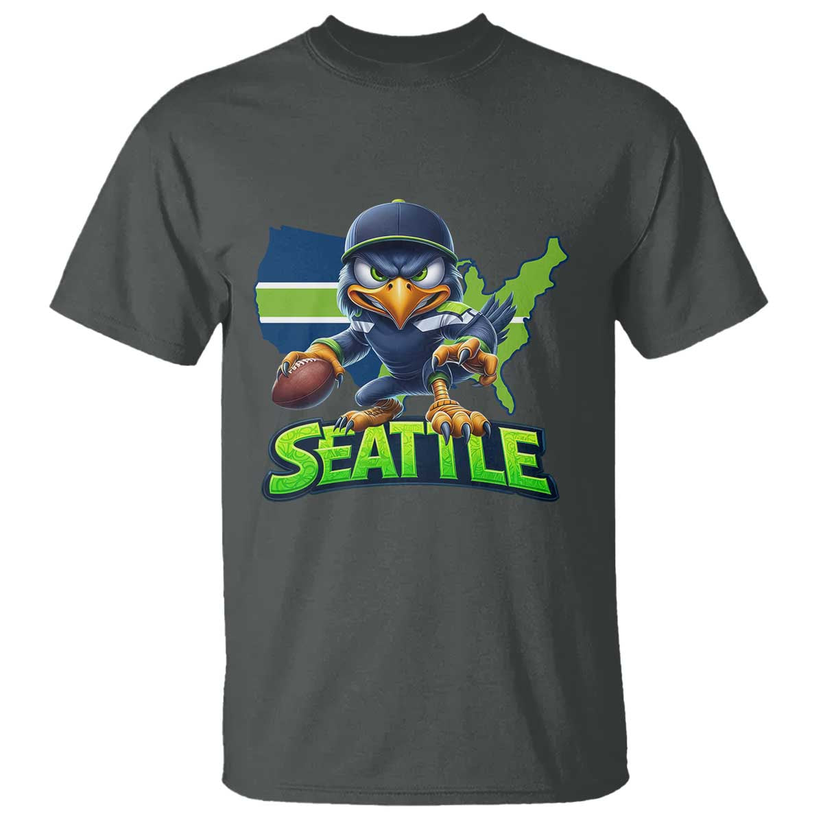Seattle Fan Pride T Shirt Gift For Sports Lover TS12 Dark Heather Print Your Wear