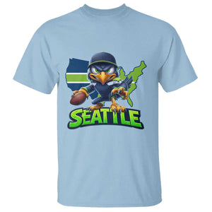Seattle Fan Pride T Shirt Gift For Sports Lover TS12 Light Blue Print Your Wear