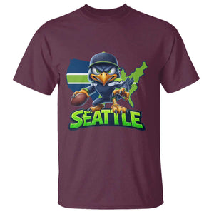 Seattle Fan Pride T Shirt Gift For Sports Lover TS12 Maroon Print Your Wear