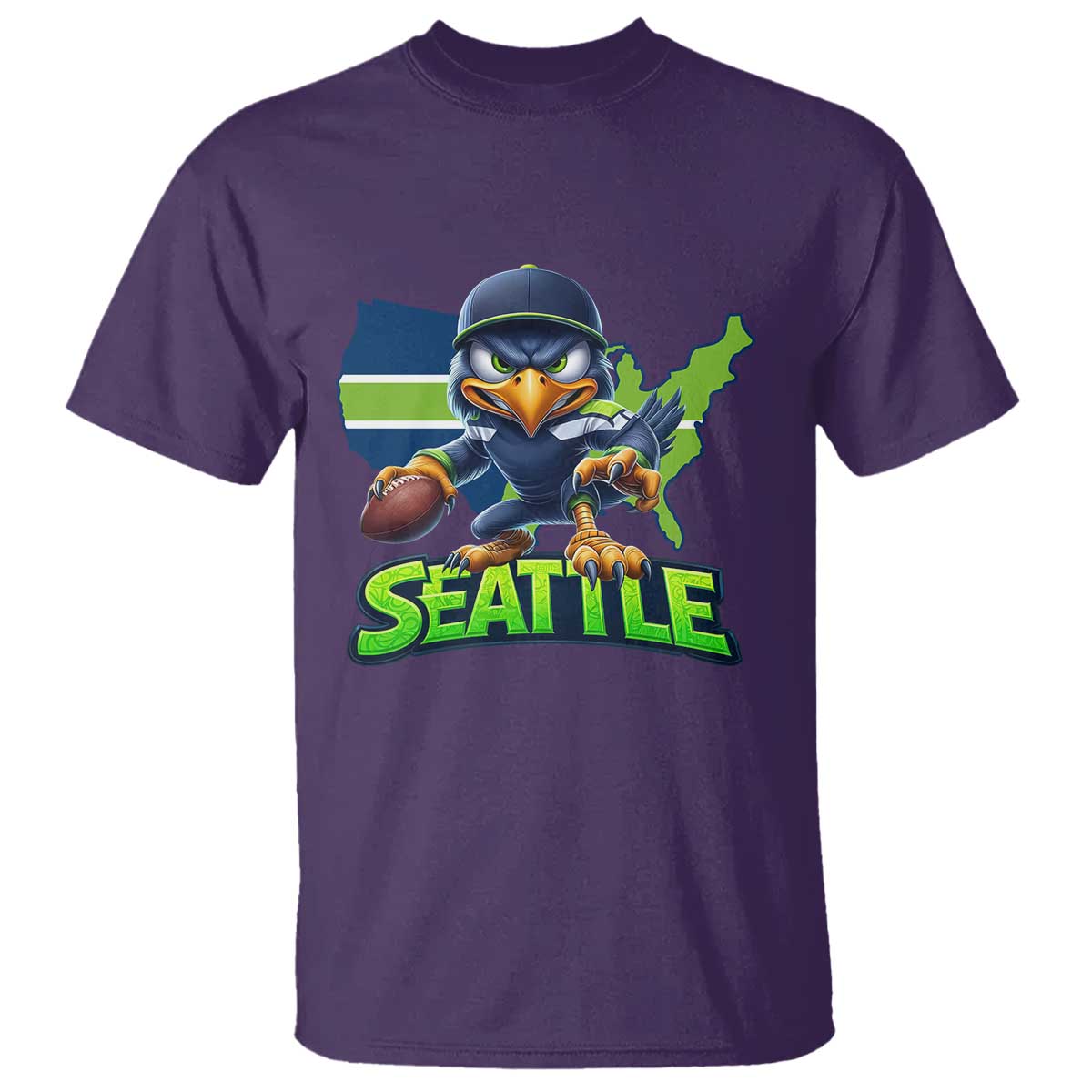 Seattle Fan Pride T Shirt Gift For Sports Lover TS12 Purple Print Your Wear