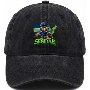 Seattle Fan Pride Washed Cotton Baseball Cap Gift For Sports Lover TS12 Print Your Wear