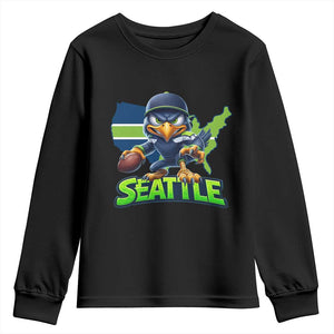 Seattle Fan Pride Youth Sweatshirt Gift For Sports Lover TS12 Black Print Your Wear