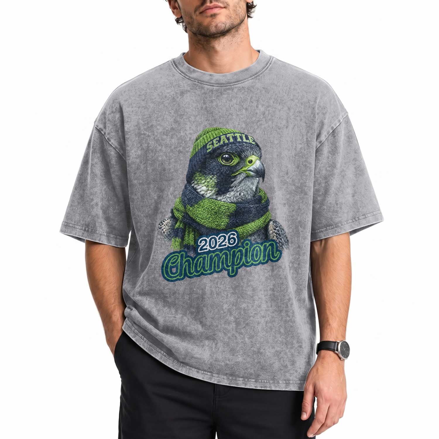 2026 Champion Pride Washed Cotton T-Shirt Gift For Northwest Sports Fans