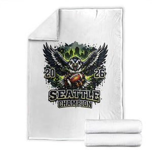 2026 Champion Throw Blanket Gift For Seattle Sports Fans TS12 White Print Your Wear