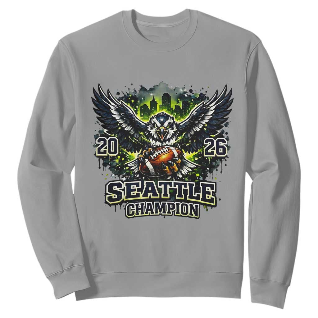 2026 Champion Sweatshirt Gift For Seattle Sports Fans TS12 Sport Gray Print Your Wear