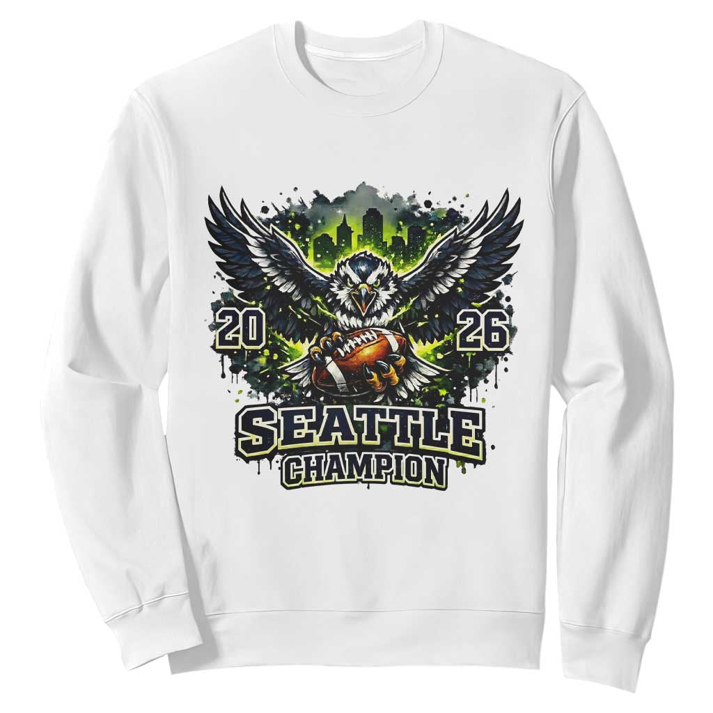 2026 Champion Sweatshirt Gift For Seattle Sports Fans TS12 White Print Your Wear
