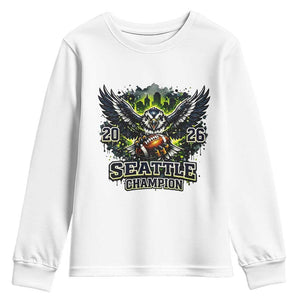 2026 Champion Youth Sweatshirt Gift For Seattle Sports Fans TS12 White Print Your Wear