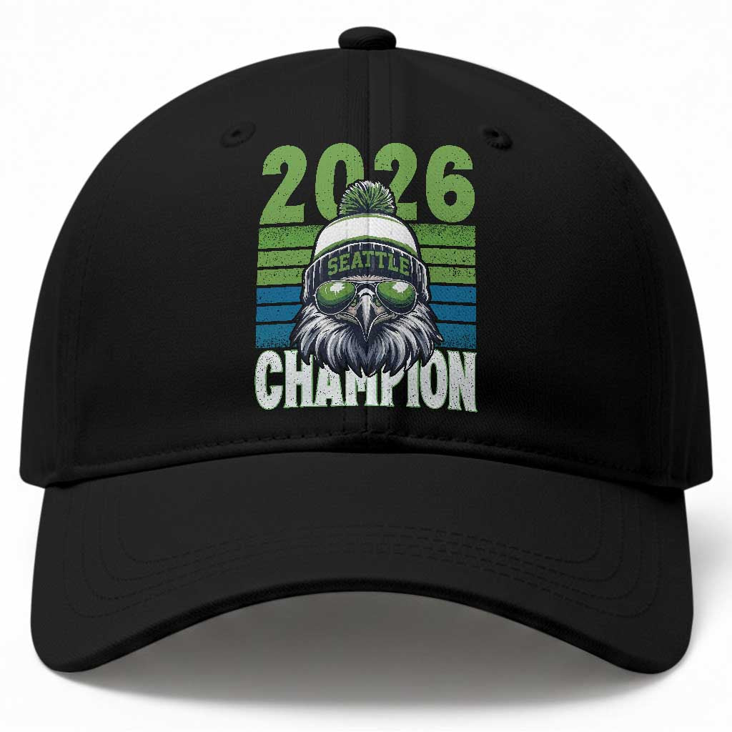 2026 Champion Seattle Baseball Cap 12s Fan Pride TS12 Print Your Wear