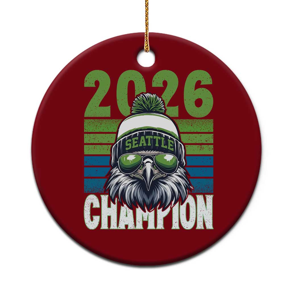 2026 Champion Seattle Ceramic Ornament 12s Fan Pride TS12 1pc Red Print Your Wear