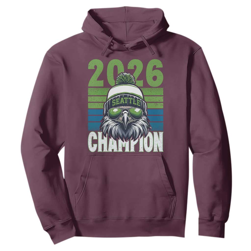 2026 Champion Seattle Hoodie 12s Fan Pride TS12 Maroon Print Your Wear