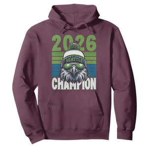2026 Champion Seattle Hoodie 12s Fan Pride TS12 Maroon Print Your Wear