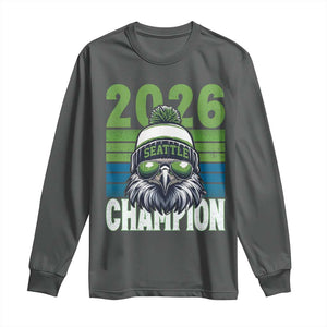 2026 Champion Seattle Long Sleeve Shirt 12s Fan Pride TS12 Dark Heather Print Your Wear